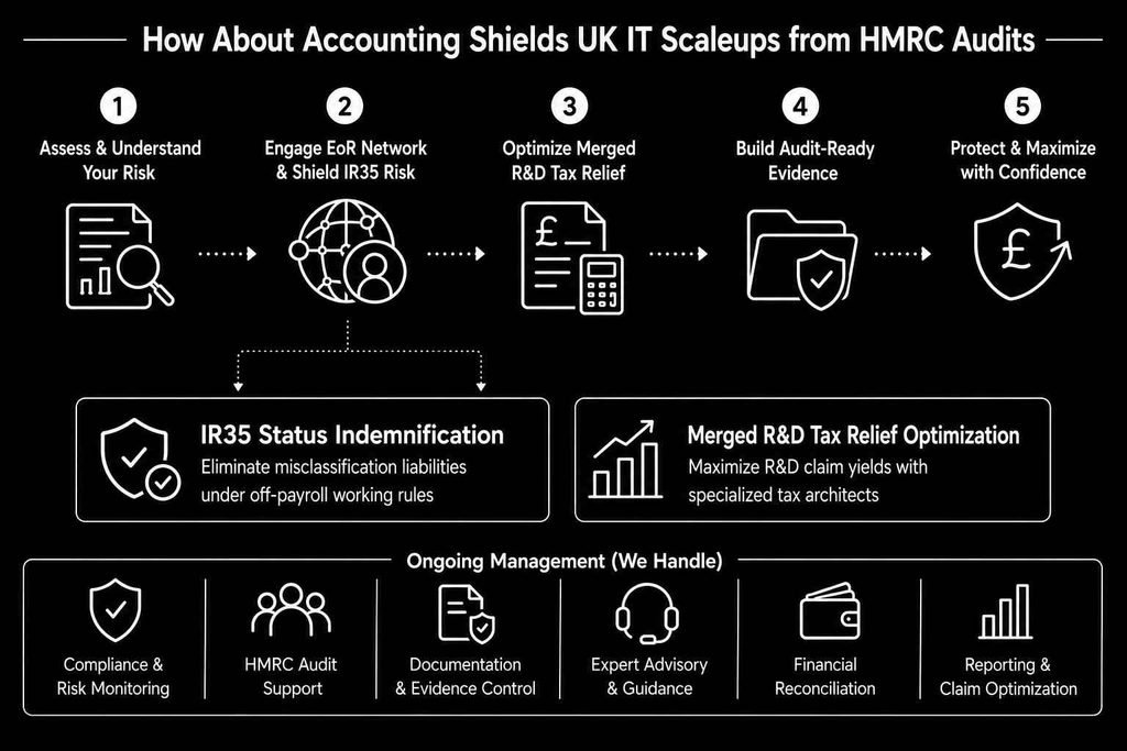 about_accounting_working_procedure_to protect_UK_it_firm_from HMRC_audit_exposure.