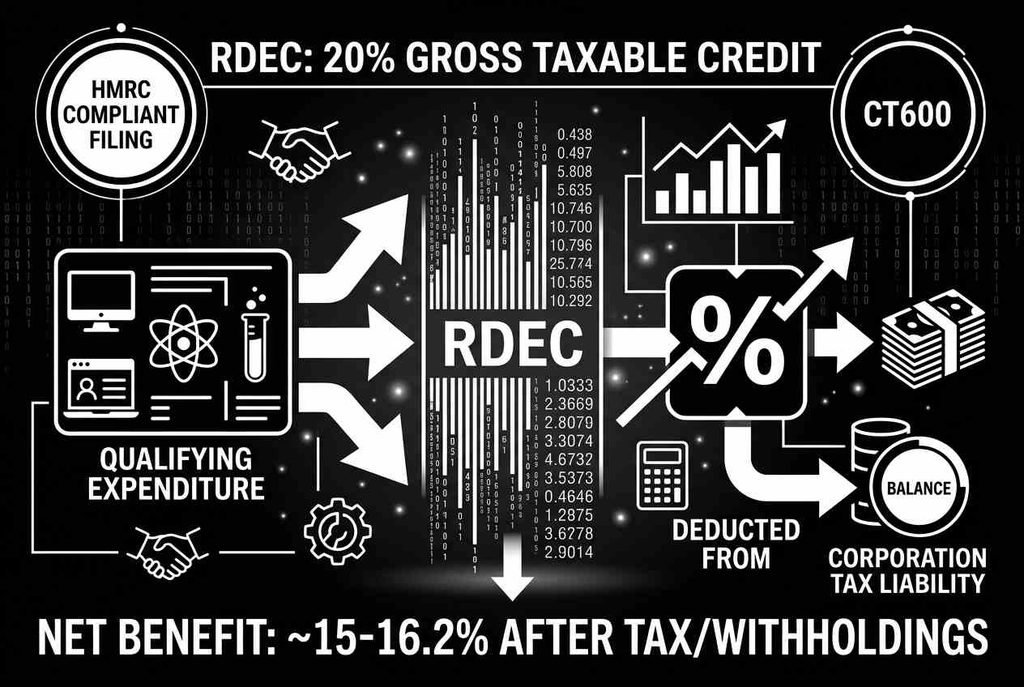 RDEC_factor_for_Uk_merged_r&d_tax_relief_about_accounting_uk